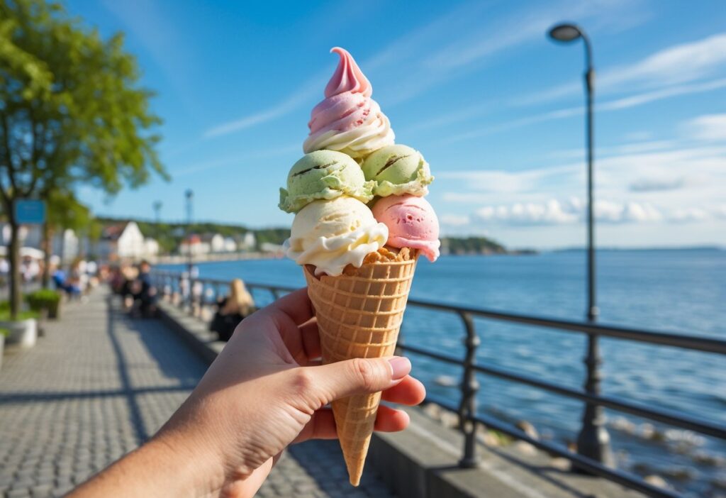 Utflyktsmål nära kusten - gelatoglass i Göteborg